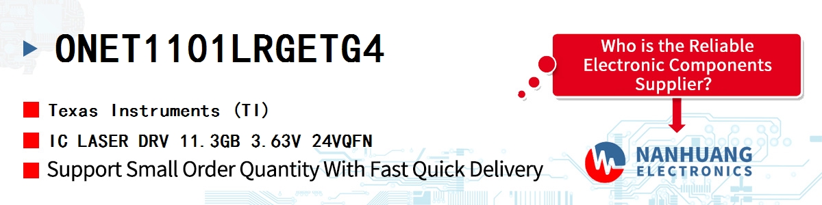 ONET1101LRGETG4 TI IC LASER DRV 11.3GB 3.63V 24VQFN