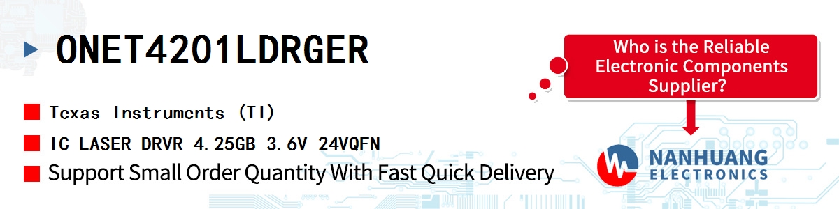 ONET4201LDRGER TI IC LASER DRVR 4.25GB 3.6V 24VQFN