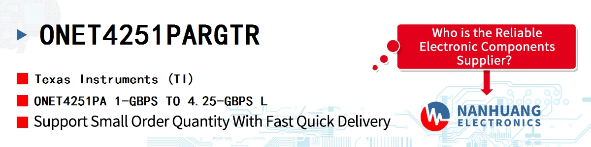 ONET4251PARGTR TI ONET4251PA 1-GBPS TO 4.25-GBPS L