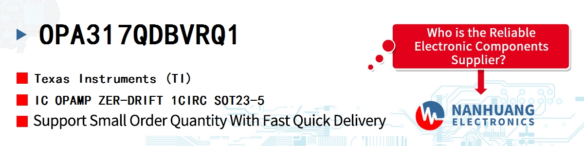 OPA317QDBVRQ1 TI IC OPAMP ZER-DRIFT 1CIRC SOT23-5
