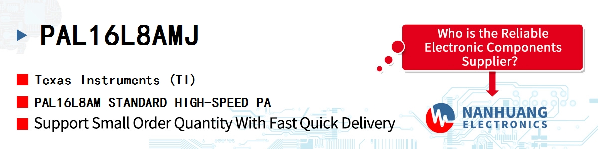 PAL16L8AMJ TI PAL16L8AM STANDARD HIGH-SPEED PA