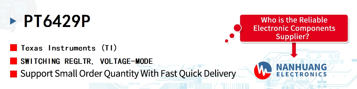 PT6429P TI SWITCHING REGLTR, VOLTAGE-MODE