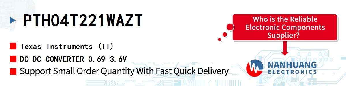 PTH04T221WAZT TI DC DC CONVERTER 0.69-3.6V