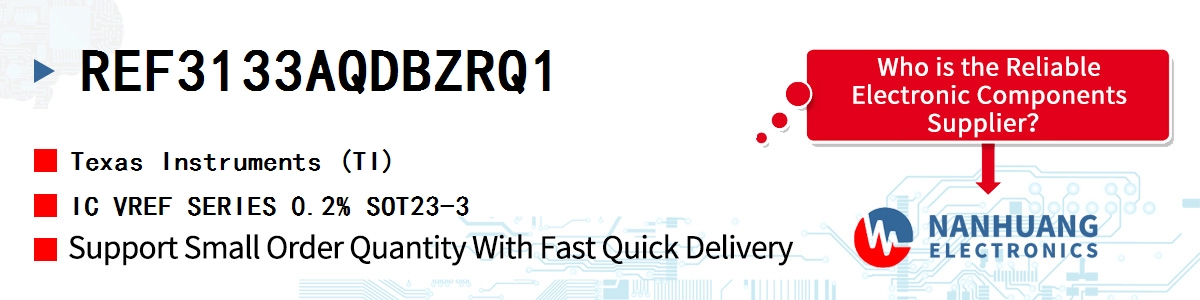 REF3133AQDBZRQ1 TI IC VREF SERIES 0.2% SOT23-3
