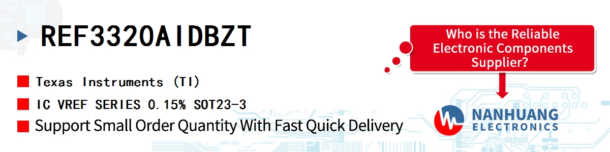 REF3320AIDBZT TI IC VREF SERIES 0.15% SOT23-3