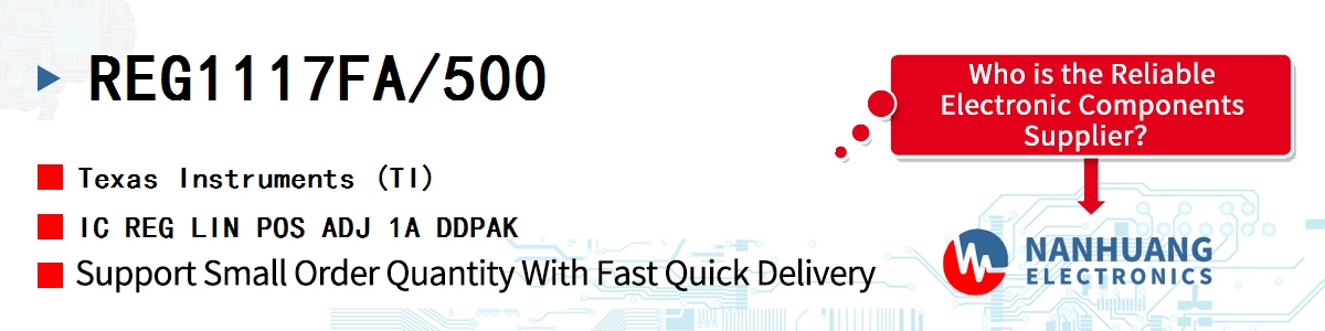 REG1117FA/500 TI IC REG LIN POS ADJ 1A DDPAK