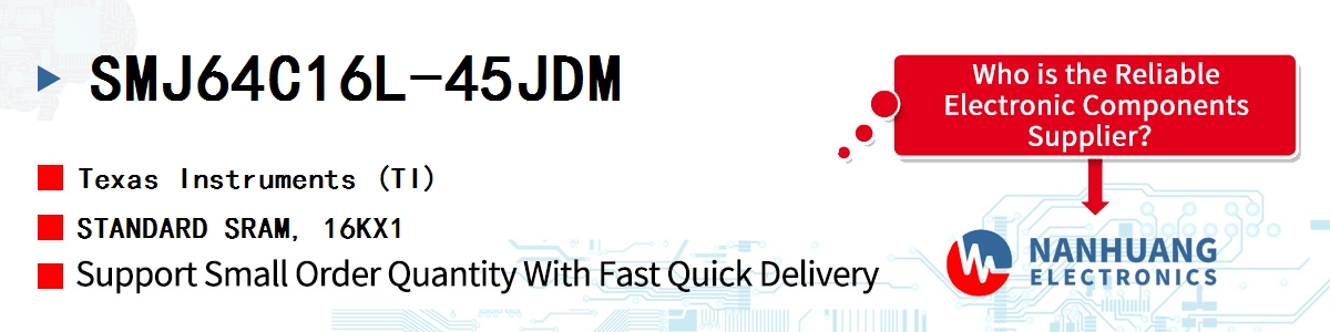 SMJ64C16L-45JDM TI STANDARD SRAM, 16KX1