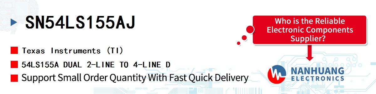 SN54LS155AJ TI 54LS155A DUAL 2-LINE TO 4-LINE D