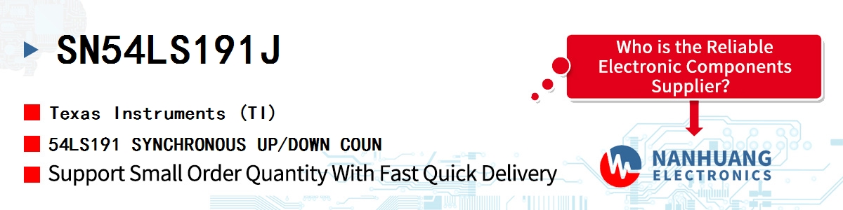 SN54LS191J TI 54LS191 SYNCHRONOUS UP/DOWN COUN