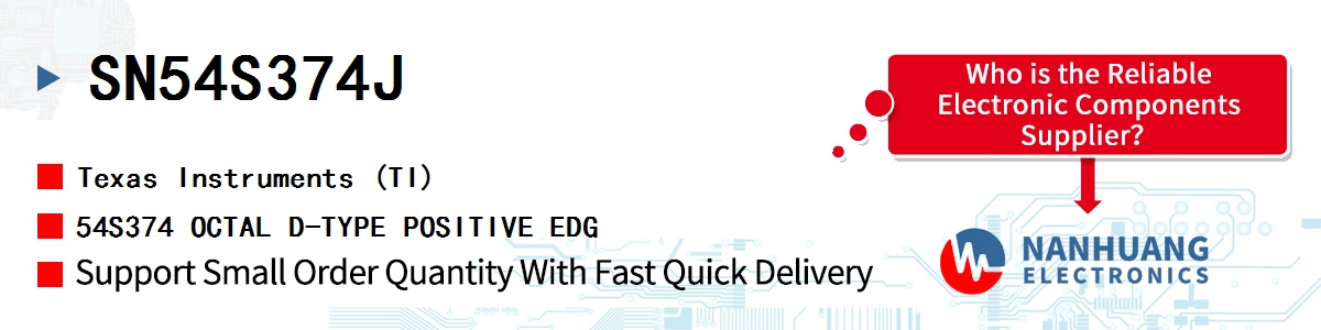 SN54S374J TI 54S374 OCTAL D-TYPE POSITIVE EDG