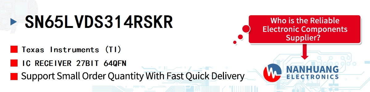 SN65LVDS314RSKR TI IC RECEIVER 27BIT 64QFN