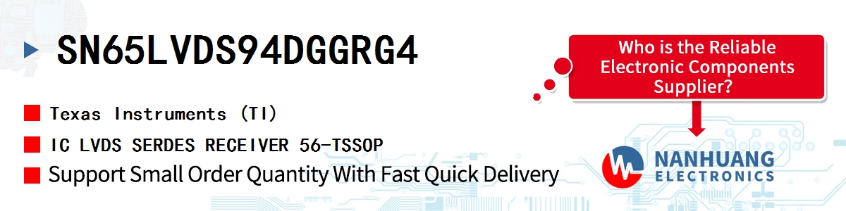 SN65LVDS94DGGRG4 TI IC LVDS SERDES RECEIVER 56-TSSOP