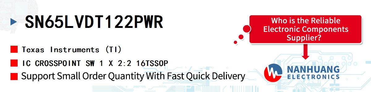SN65LVDT122PWR TI IC CROSSPOINT SW 1 X 2:2 16TSSOP