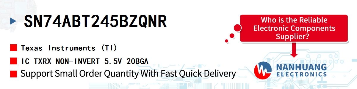 SN74ABT245BZQNR TI IC TXRX NON-INVERT 5.5V 20BGA