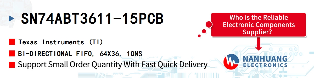 SN74ABT3611-15PCB TI BI-DIRECTIONAL FIFO, 64X36, 10NS