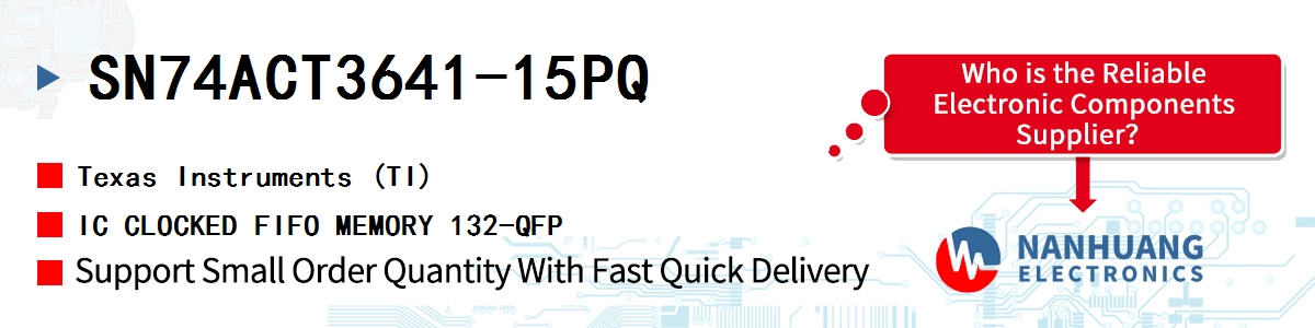 SN74ACT3641-15PQ TI IC CLOCKED FIFO MEMORY 132-QFP