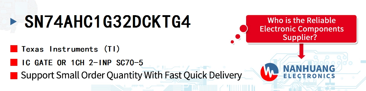 SN74AHC1G32DCKTG4 TI IC GATE OR 1CH 2-INP SC70-5