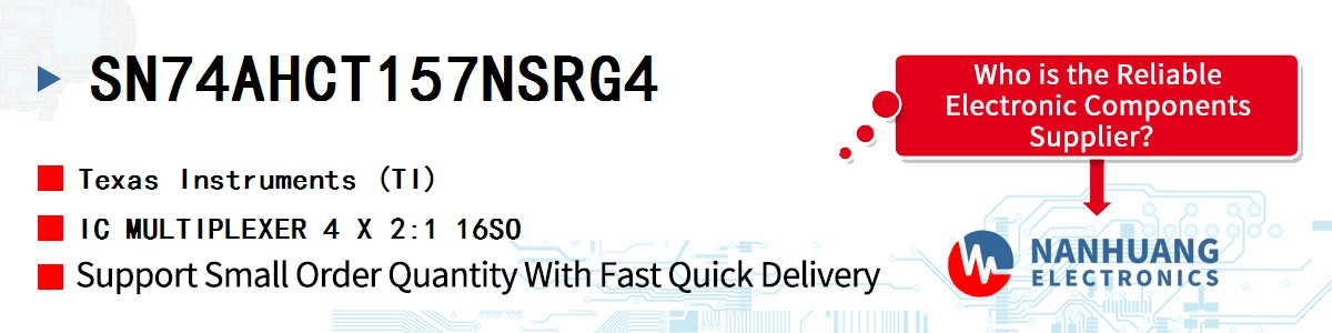SN74AHCT157NSRG4 TI IC MULTIPLEXER 4 X 2:1 16SO