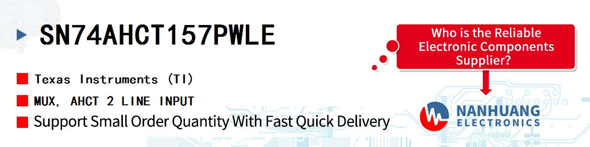 SN74AHCT157PWLE TI MUX, AHCT 2 LINE INPUT