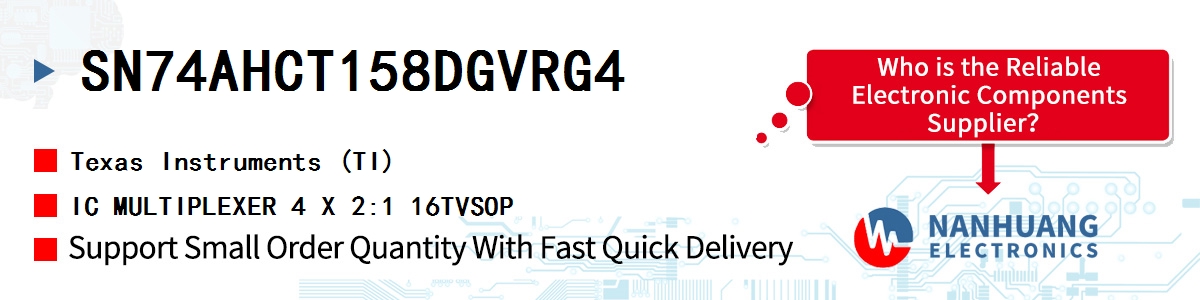 SN74AHCT158DGVRG4 TI IC MULTIPLEXER 4 X 2:1 16TVSOP