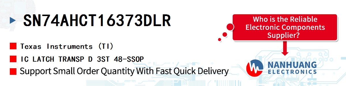 SN74AHCT16373DLR TI IC LATCH TRANSP D 3ST 48-SSOP