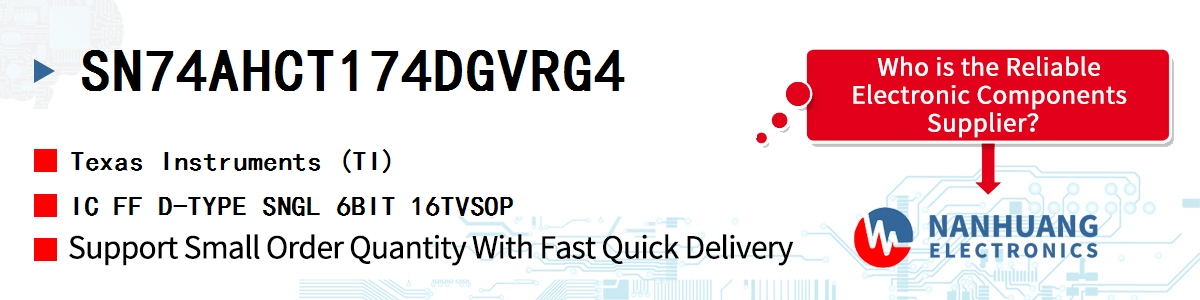 SN74AHCT174DGVRG4 TI IC FF D-TYPE SNGL 6BIT 16TVSOP