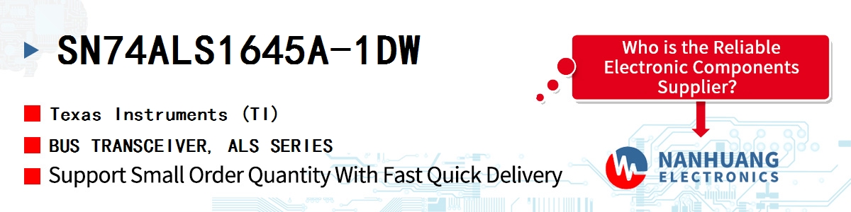 SN74ALS1645A-1DW TI BUS TRANSCEIVER, ALS SERIES