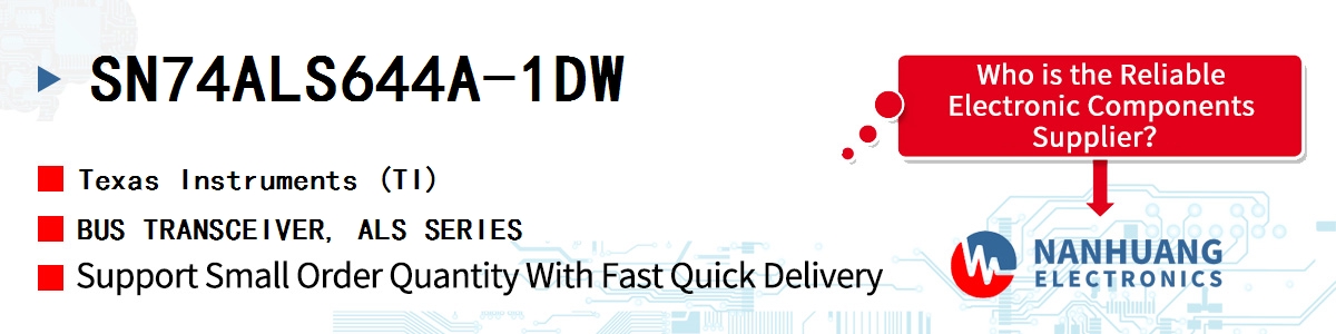 SN74ALS644A-1DW TI BUS TRANSCEIVER, ALS SERIES