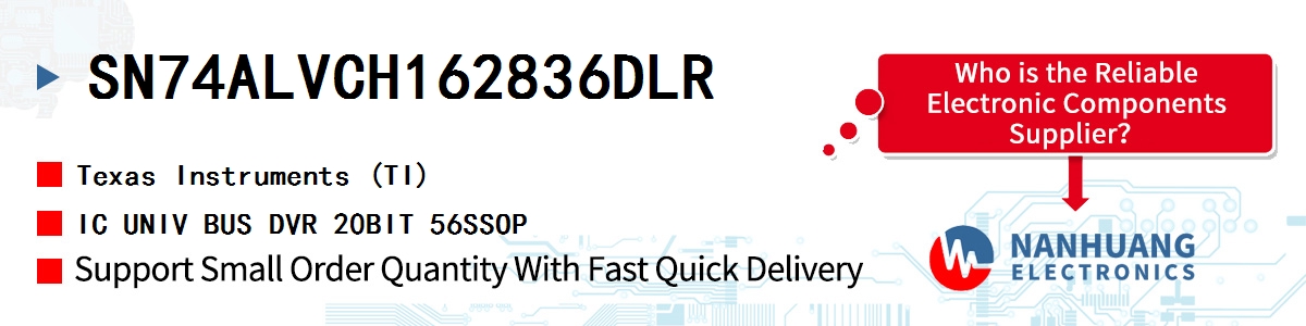 SN74ALVCH162836DLR TI IC UNIV BUS DVR 20BIT 56SSOP