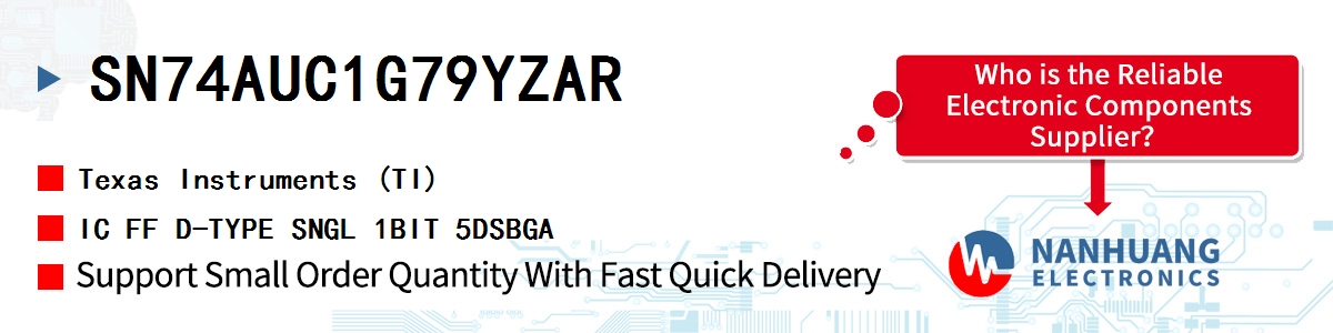 SN74AUC1G79YZAR TI IC FF D-TYPE SNGL 1BIT 5DSBGA