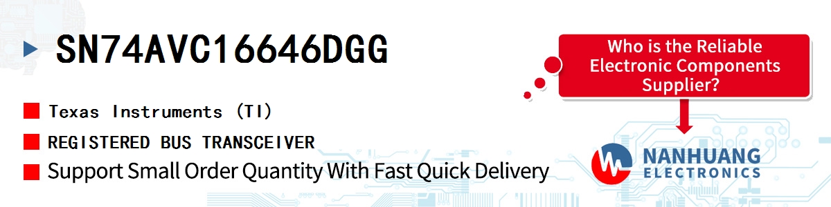 SN74AVC16646DGG TI REGISTERED BUS TRANSCEIVER