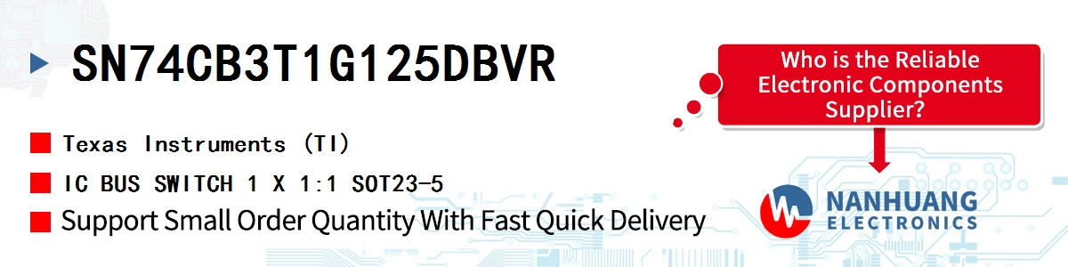 SN74CB3T1G125DBVR TI IC BUS SWITCH 1 X 1:1 SOT23-5
