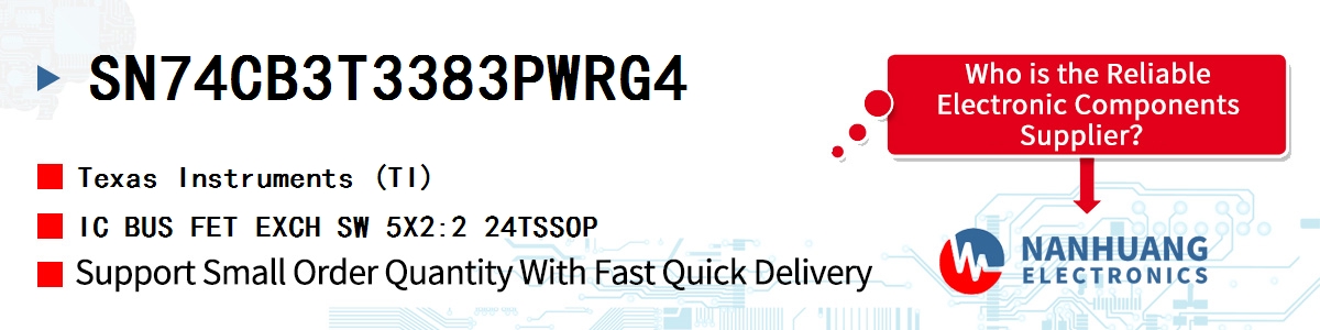 SN74CB3T3383PWRG4 TI IC BUS FET EXCH SW 5X2:2 24TSSOP