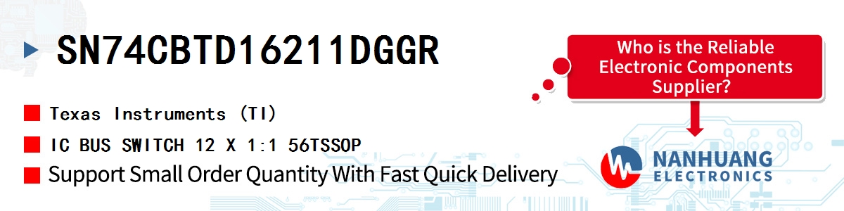 SN74CBTD16211DGGR TI IC BUS SWITCH 12 X 1:1 56TSSOP