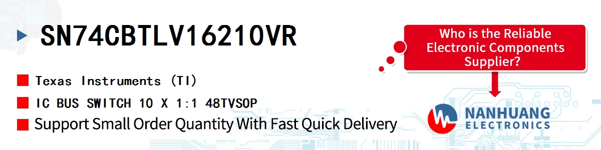 SN74CBTLV16210VR TI IC BUS SWITCH 10 X 1:1 48TVSOP