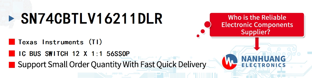 SN74CBTLV16211DLR TI IC BUS SWITCH 12 X 1:1 56SSOP