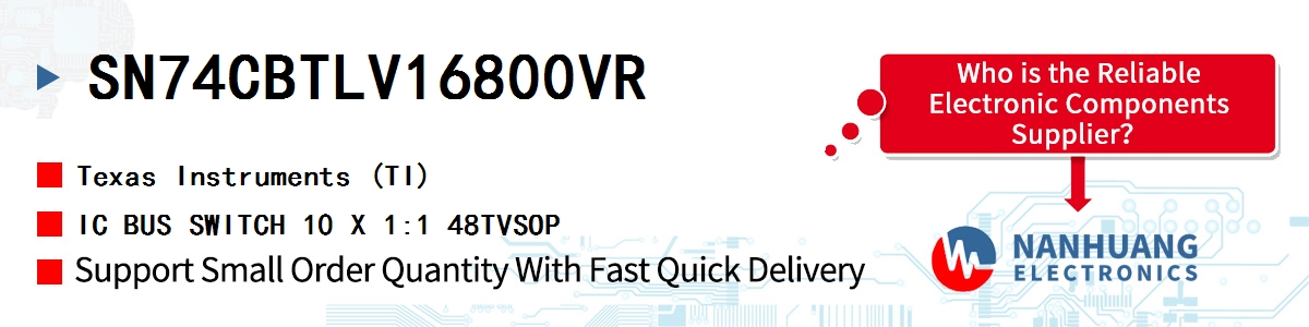 SN74CBTLV16800VR TI IC BUS SWITCH 10 X 1:1 48TVSOP