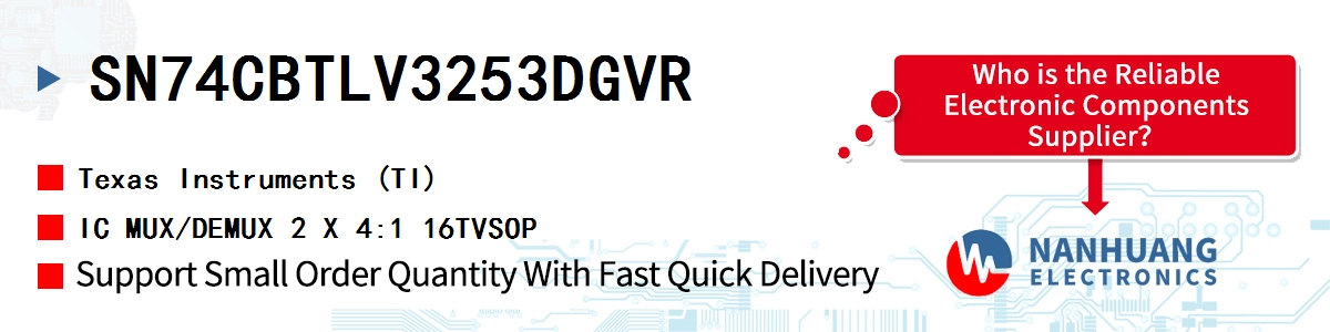 SN74CBTLV3253DGVR TI IC MUX/DEMUX 2 X 4:1 16TVSOP