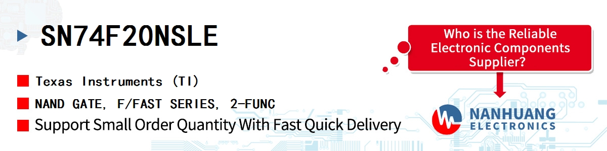 SN74F20NSLE TI NAND GATE, F/FAST SERIES, 2-FUNC