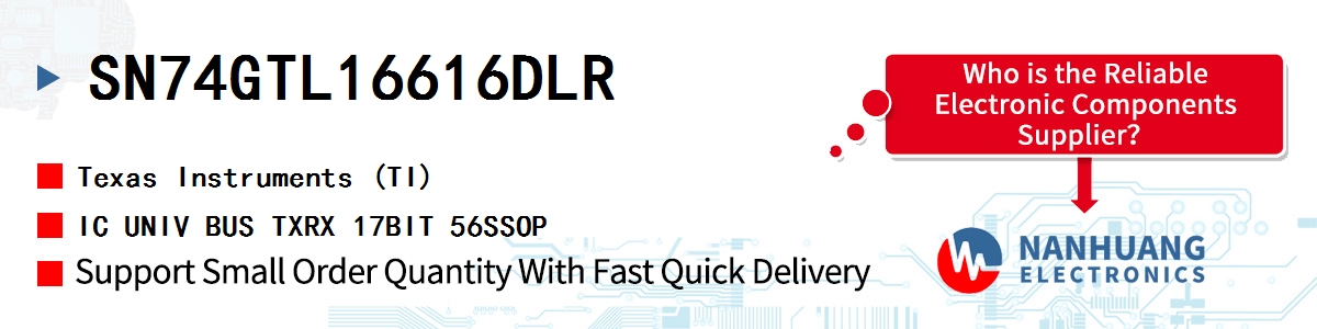 SN74GTL16616DLR TI IC UNIV BUS TXRX 17BIT 56SSOP