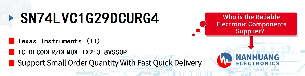 SN74LVC1G29DCURG4 TI IC DECODER/DEMUX 1X2:3 8VSSOP