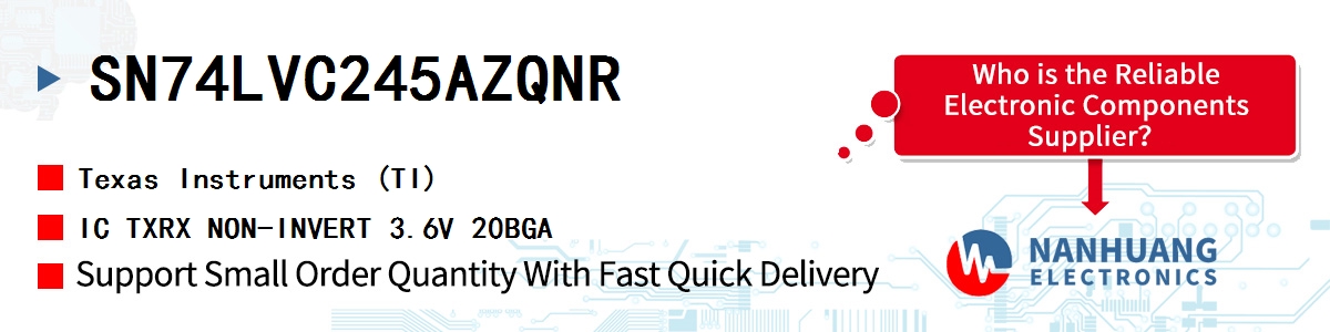 SN74LVC245AZQNR TI IC TXRX NON-INVERT 3.6V 20BGA