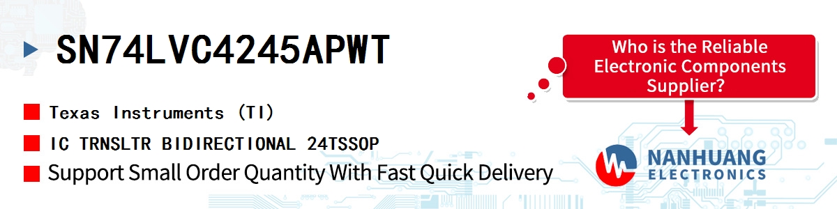 SN74LVC4245APWT TI IC TRNSLTR BIDIRECTIONAL 24TSSOP