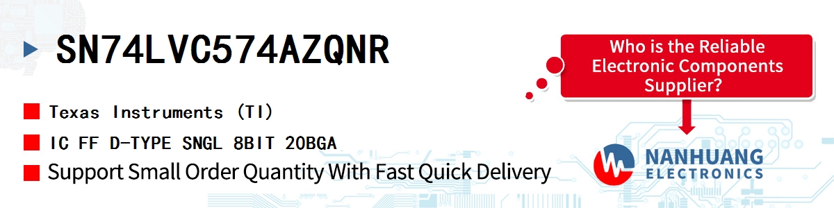 SN74LVC574AZQNR TI IC FF D-TYPE SNGL 8BIT 20BGA