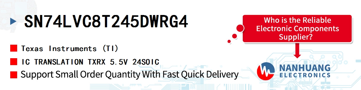 SN74LVC8T245DWRG4 TI IC TRANSLATION TXRX 5.5V 24SOIC