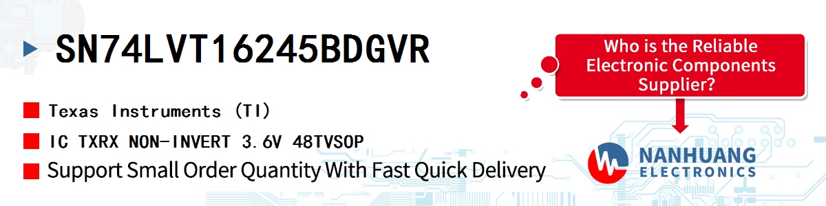 SN74LVT16245BDGVR TI IC TXRX NON-INVERT 3.6V 48TVSOP