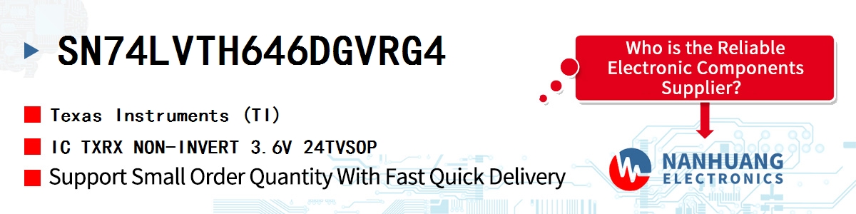 SN74LVTH646DGVRG4 TI IC TXRX NON-INVERT 3.6V 24TVSOP
