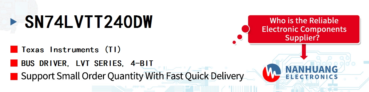 SN74LVTT240DW TI BUS DRIVER, LVT SERIES, 4-BIT