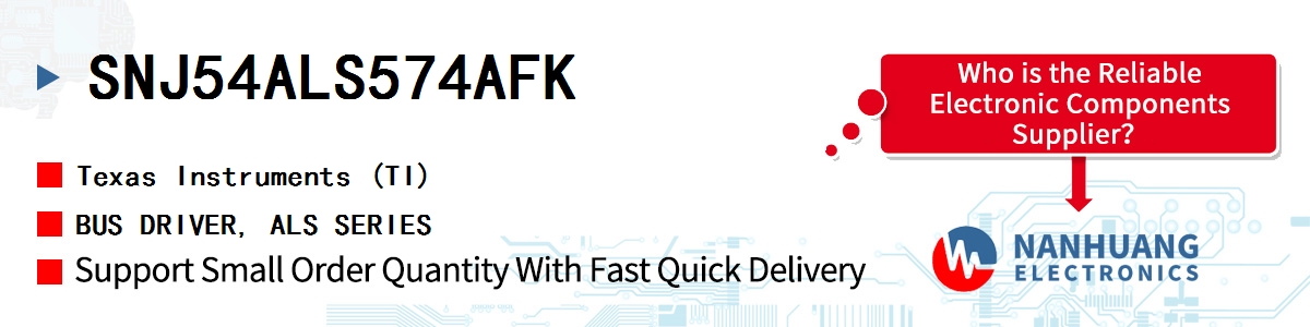 SNJ54ALS574AFK TI BUS DRIVER, ALS SERIES
