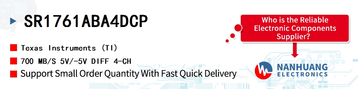 SR1761ABA4DCP TI 700 MB/S 5V/-5V DIFF 4-CH